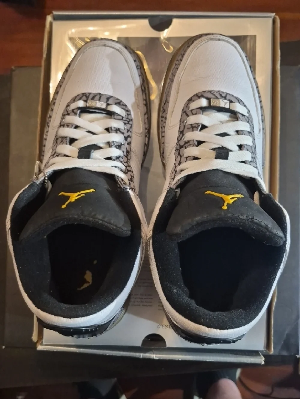Air Jordan Fusion 3 (AJF 3) 'White Black Varsity Maze' (2008) M8/W9.5 EUC W/BOX